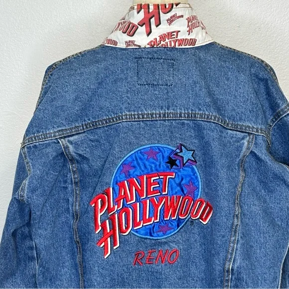 Vintage Planet Hollywood “Reno”
Denim Trucker Jacket Unisex Small/Medium, VGUC - Picture 8 of 11